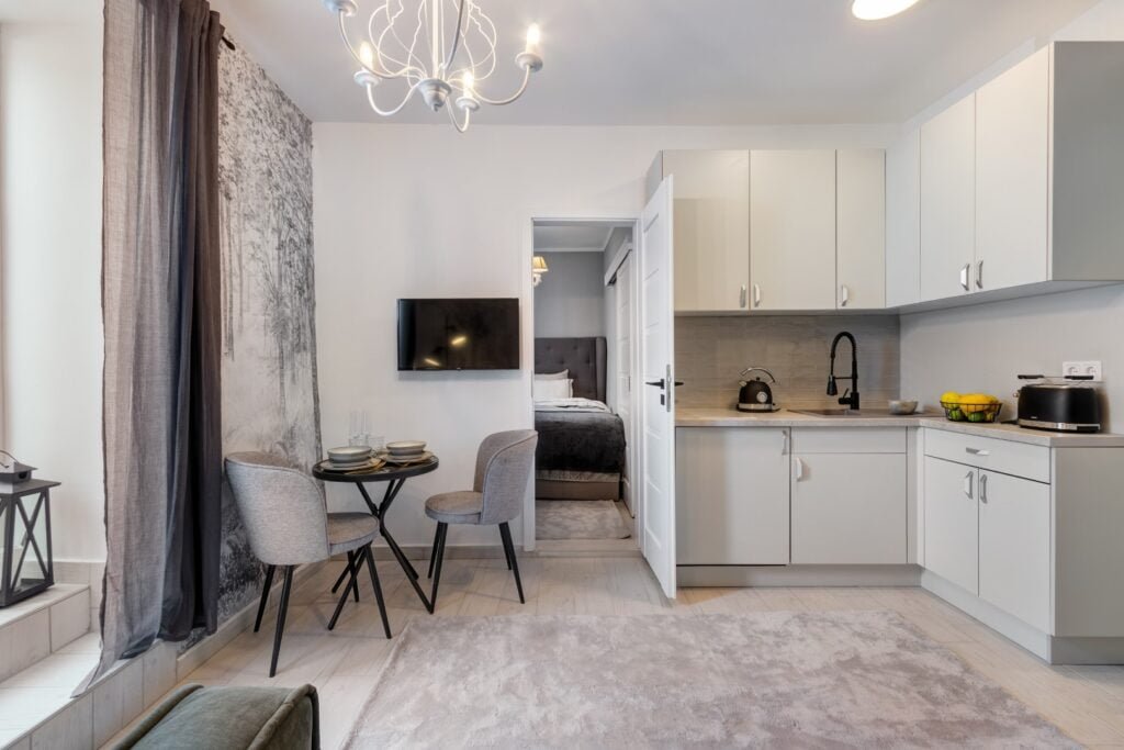 Bright and modern kitchen area